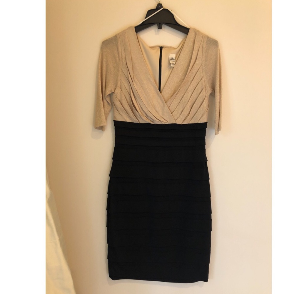 Black & gold dress